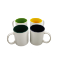 Tazas de sublimación de cerámica de color más vendida en color de 350 ml Tazas de sublimación de cerámica con logotipo